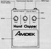 Picture from the magazine article of the Hand Clapper along with explanation of ins and outs and knobs. courtesy of: