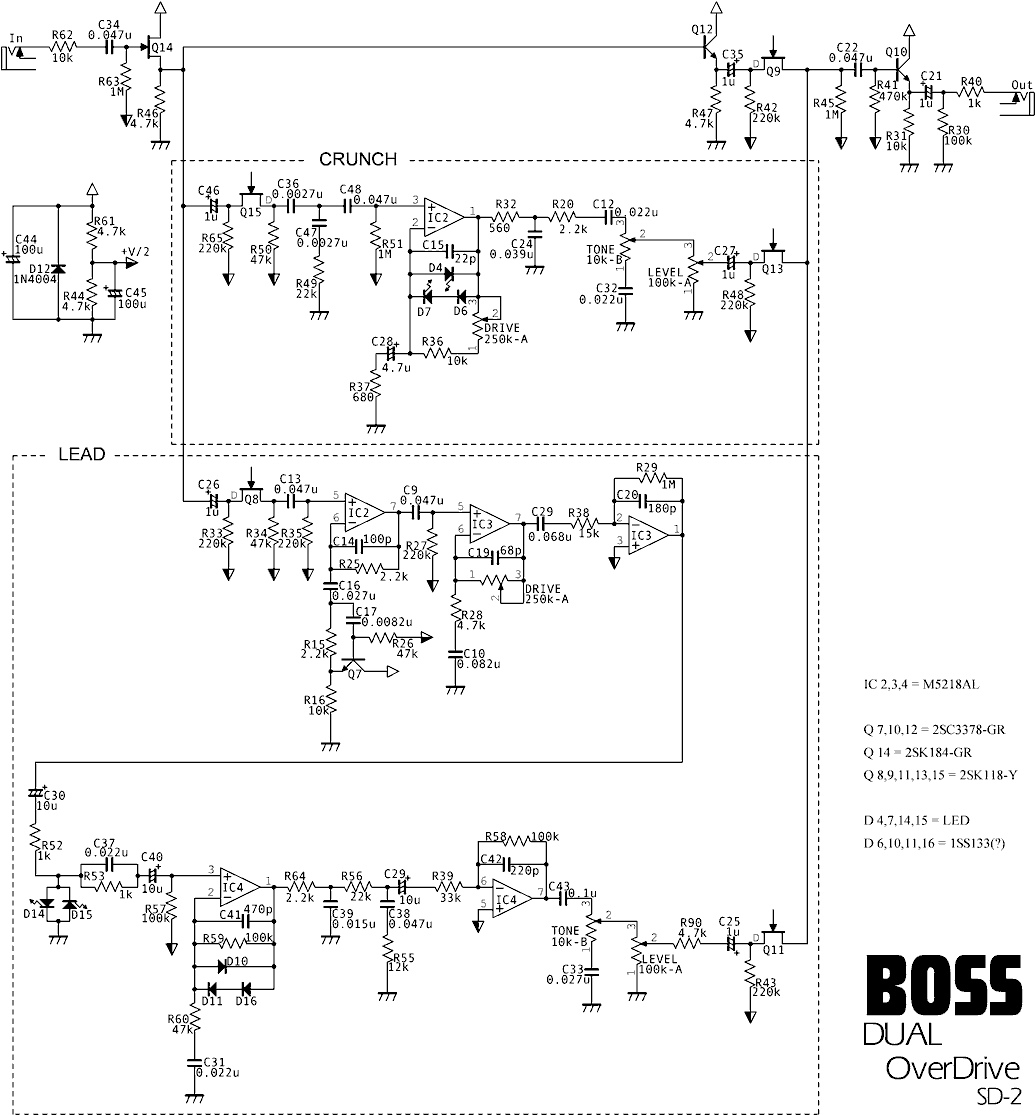 SD-2 Dual Overdrive by Boss